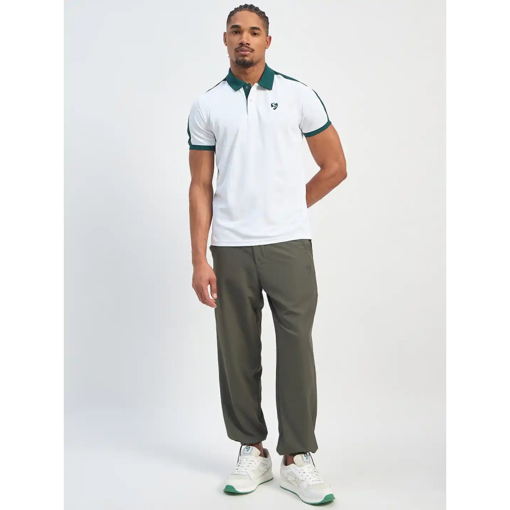 SG H2MP83822 Men White/Retro Polo T-Shirt, White/ Retro, S