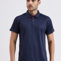 SG H2MP83851 Men Navy Polo T-Shirt, Navy, S