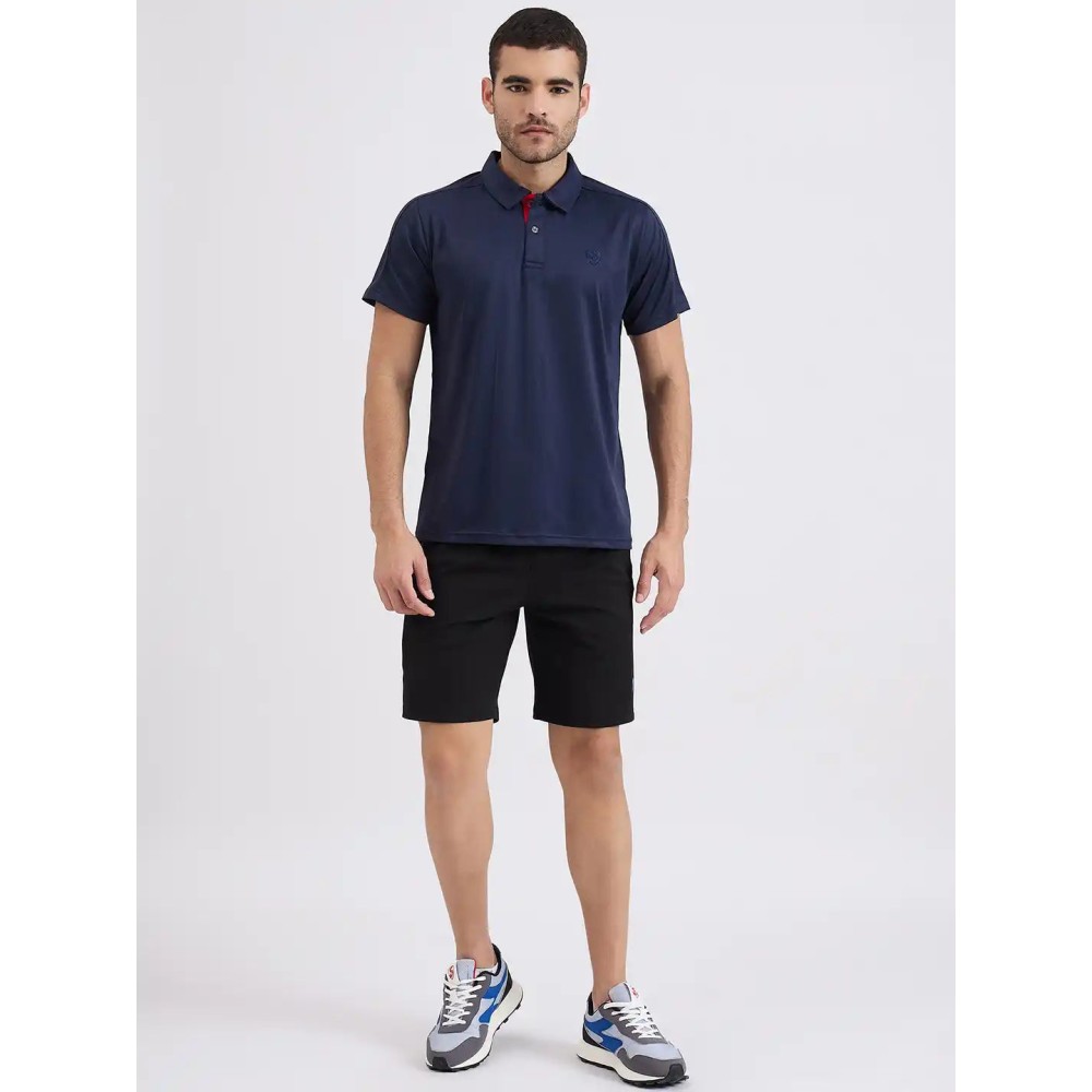 SG H2MP83851 Men Navy Polo T-Shirt, Navy, S