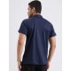 SG H2MP83851 Men Navy Polo T-Shirt, Navy, S