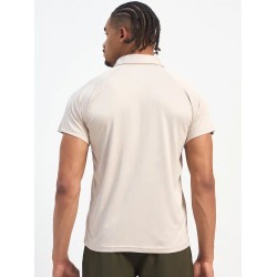 SG H2MP83852 Men Light Grey Polo T-Shirt