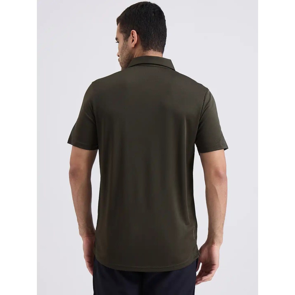SG H2MP83871 Men Olive Polo T-Shirt, Olive, S SG H2MP83871 Men Olive Polo T-Shirt, Olive, S