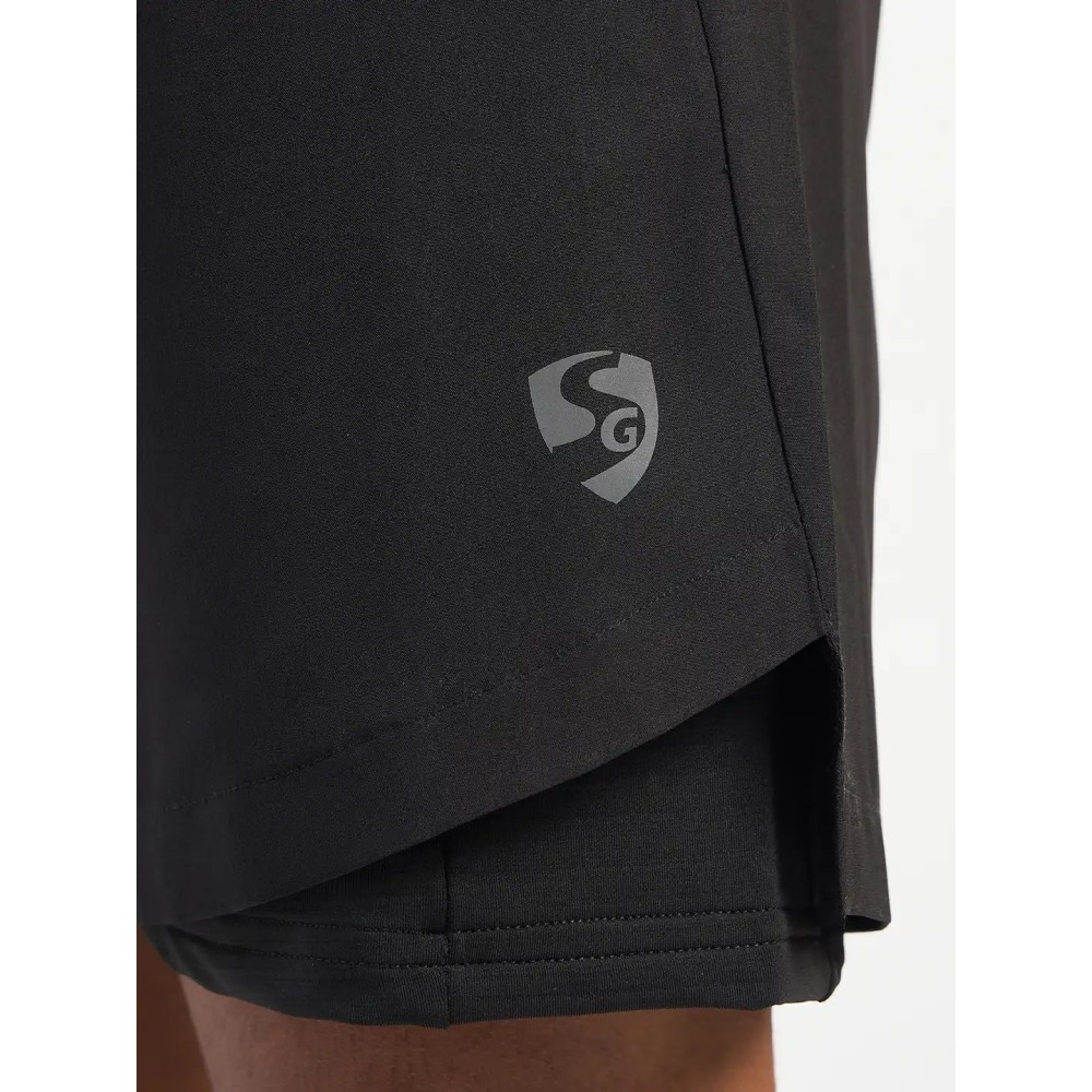 SG H2MS83891 Men Black Shorts, Black, S