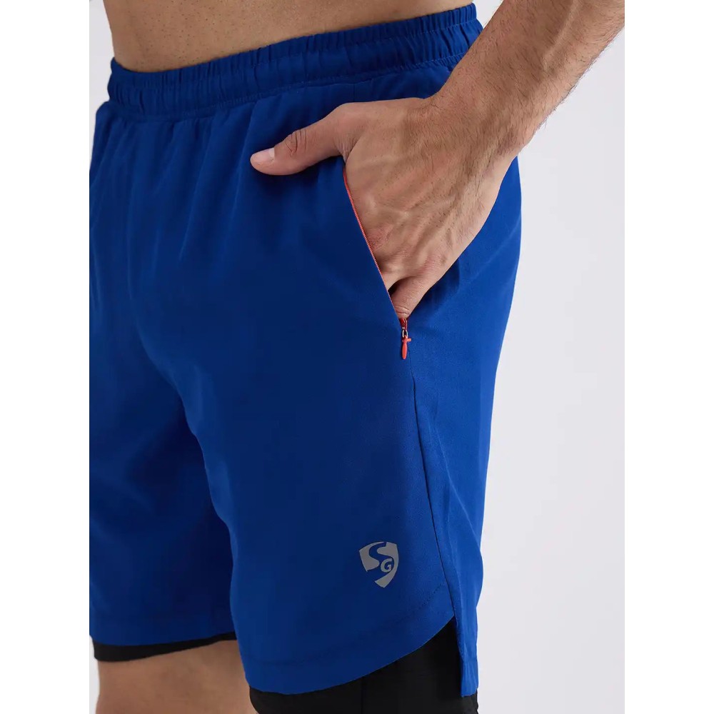 SG H2MS83892 Men Royal Blue Shorts, Royal Blue, S SG H2MS83892 Men Royal Blue Shorts, Royal Blue, S