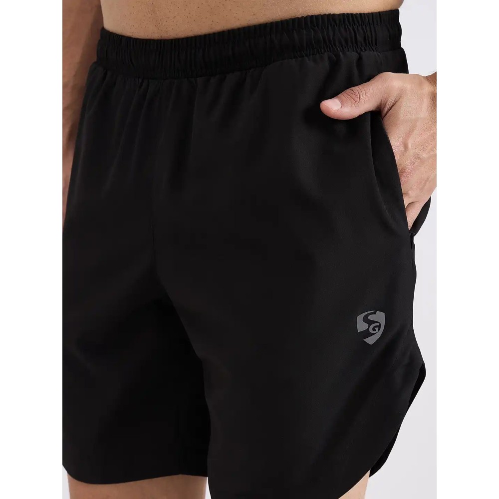 SG H2MS83911 Men Black Shorts, Black, S