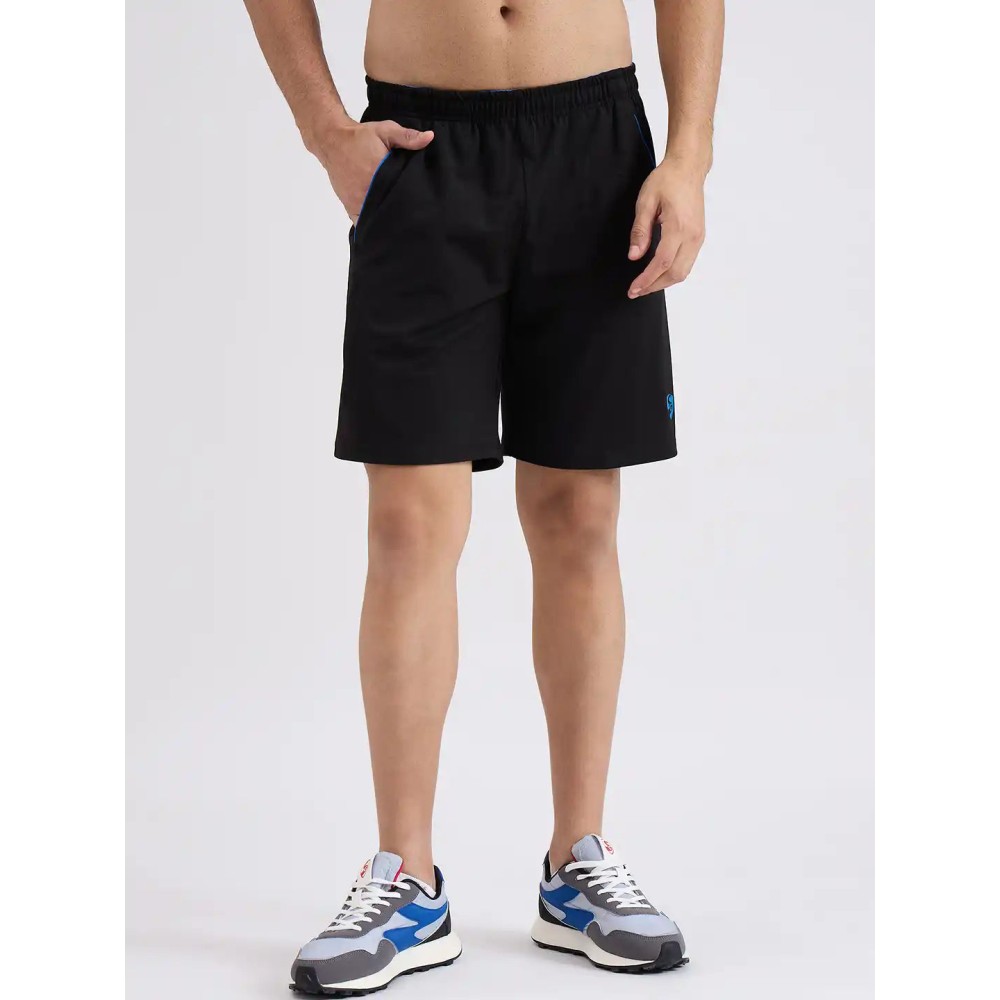 SG H2MS83962 Men Black/ Royal Blue Shorts, Black/ Royal Blue, S