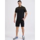 SG H2MS83962 Men Black/ Royal Blue Shorts, Black/ Royal Blue, S