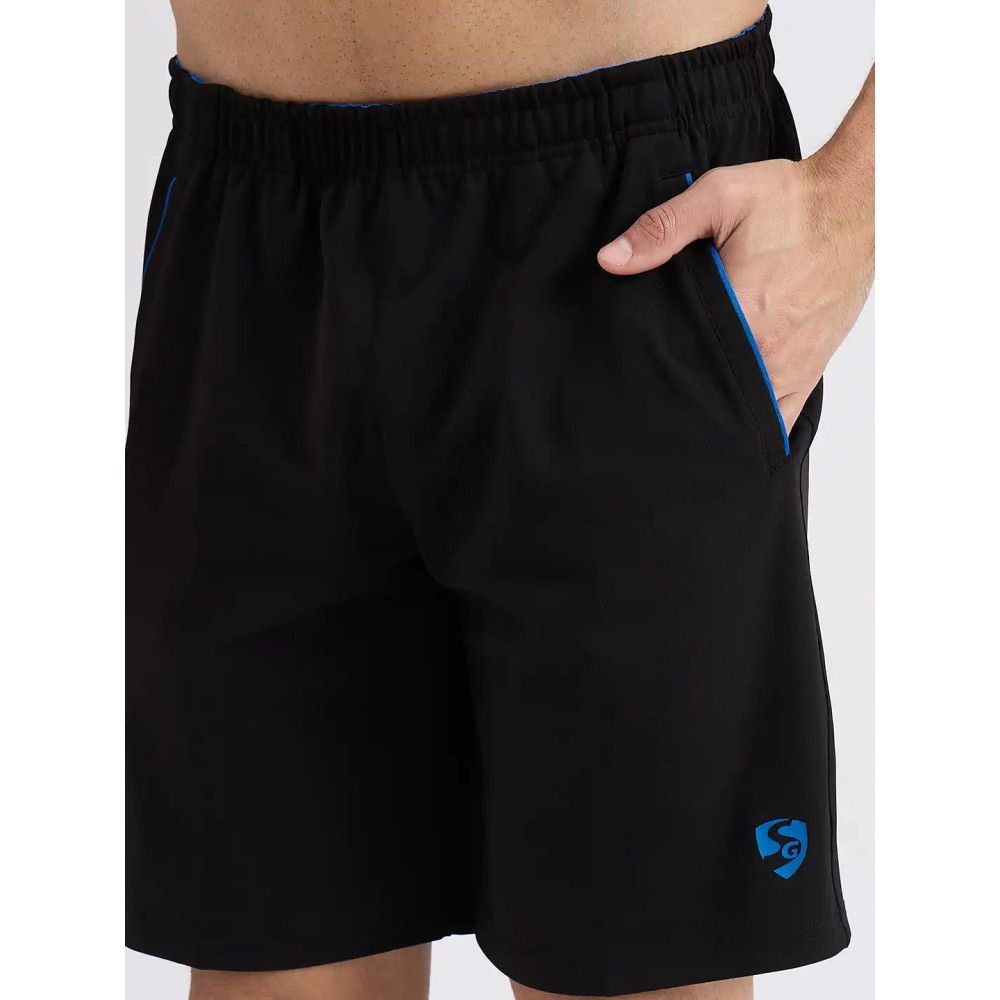 SG H2MS83962 Men Black/ Royal Blue Shorts, Black/ Royal Blue, S