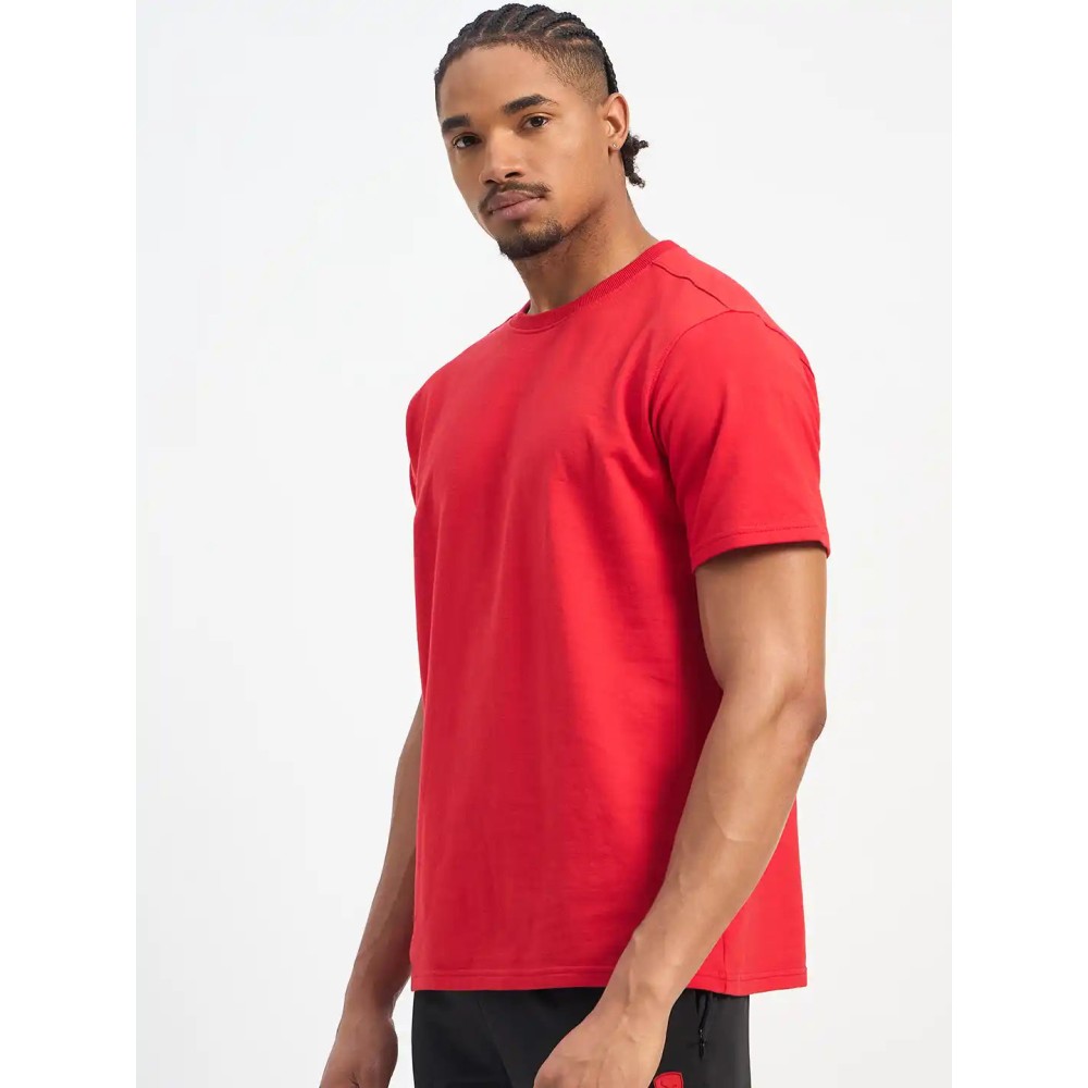 SG H2MT84191 Men Red T-Shirt, Red, S