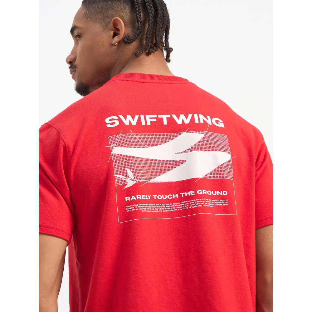SG H2MT84191 Men Red T-Shirt, Red, S