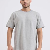 SG H2MT84192 Men Grey Melange T-Shirt, Grey Melange, S