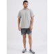 SG H2MT84192 Men Grey Melange T-Shirt, Grey Melange, S