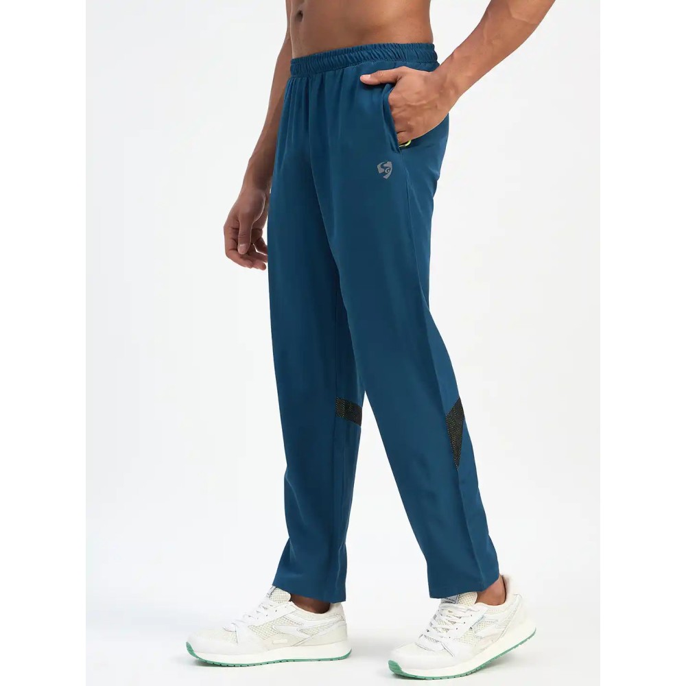 SG H2MTP83991 Men Teal Track Pant, Teal, S
