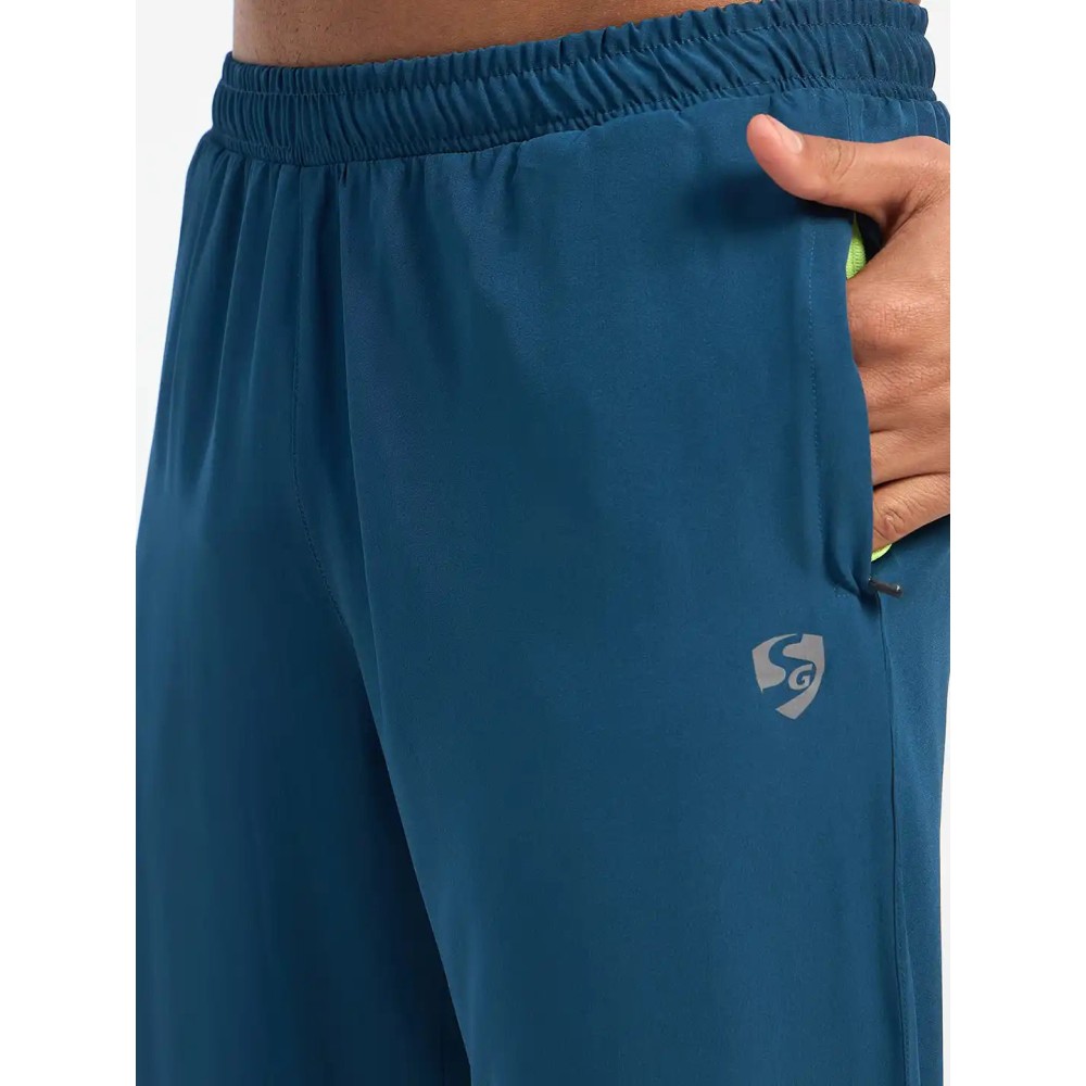 SG H2MTP83991 Men Teal Track Pant, Teal, S