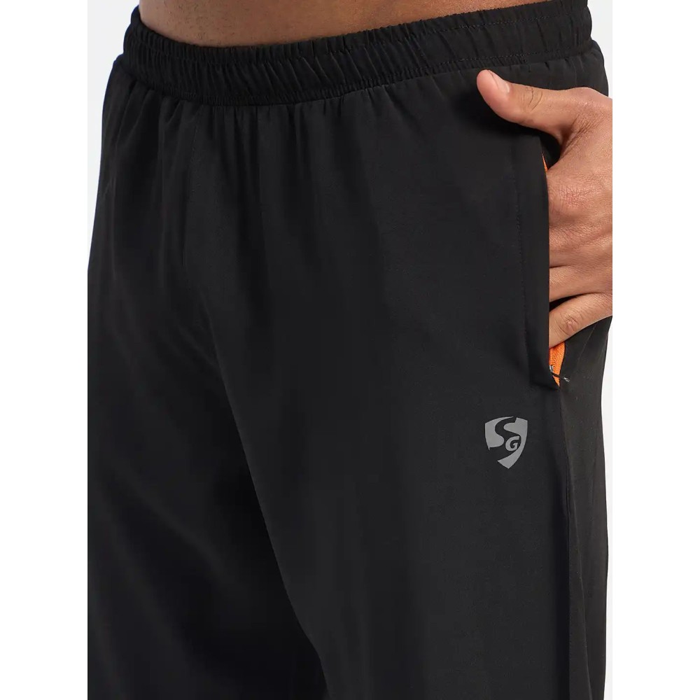 SG H2MTP83992 Men Black Track Pant, Black, S