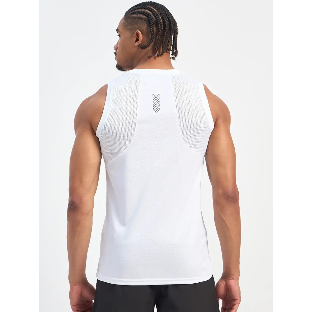 SG H2MV83591 Men White T-Vest, White, S