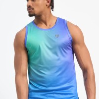 SG H2MV83621 Men Blue Green T-Vest, Blue Green, S