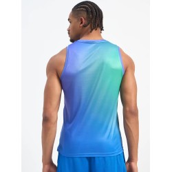 SG H2MV83621 Men Blue Green T-Vest