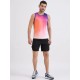 SG H2MV83622 Men Orange Purple T-Vest, Orange Purple, S