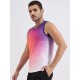 SG H2MV83622 Men Orange Purple T-Vest, Orange Purple, S