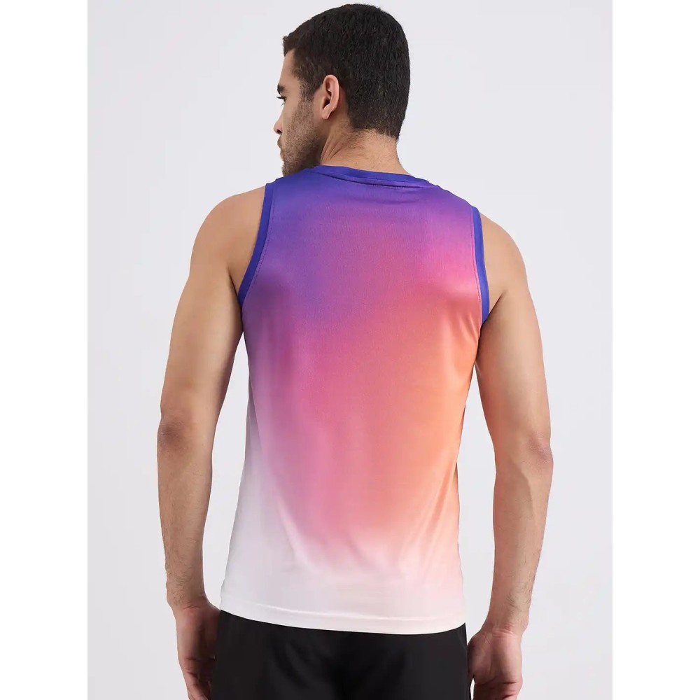 SG H2MV83622 Men Orange Purple T-Vest, Orange Purple, S