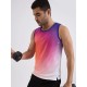 SG H2MV83622 Men Orange Purple T-Vest, Orange Purple, S