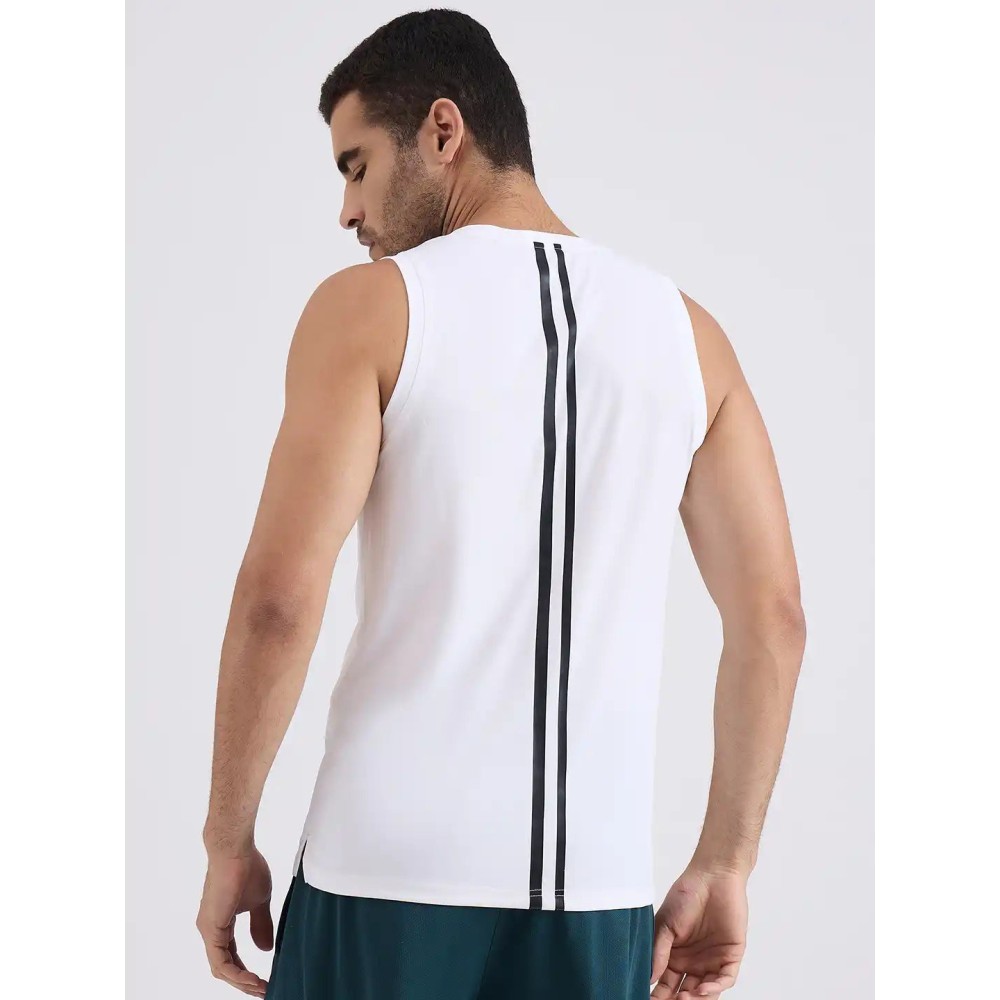 SG H2MV83641 Men White T-Vest, White, S