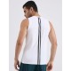 SG H2MV83641 Men White T-Vest, White, S