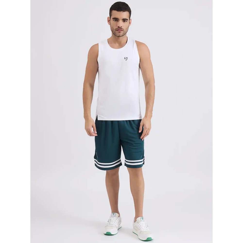 SG H2MV83641 Men White T-Vest, White, S