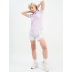 SG H2WP83241 Women Lilac/White Polo T-Shirt, Lilac/ White, S SG H2WP83241 Women Lilac/White Polo T-Shirt, Lilac/ White, S