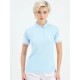 SG H2WP83242 Women Sky Blue/White Polo T-Shirt, Sky Blue/ White, S