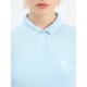 SG H2WP83242 Women Sky Blue/White Polo T-Shirt, Sky Blue/ White, S