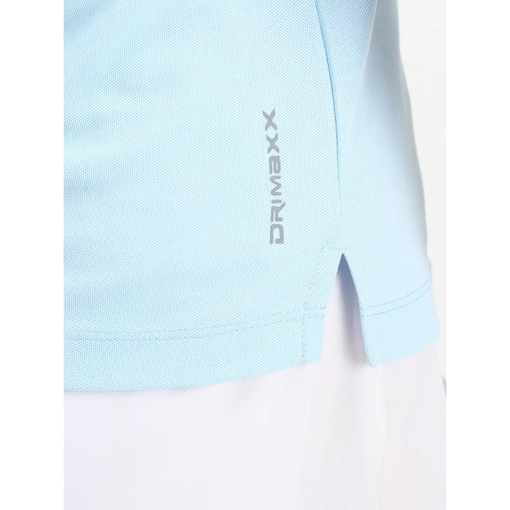 SG H2WP83242 Women Sky Blue/White Polo T-Shirt, Sky Blue/ White, S