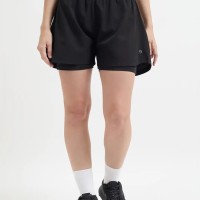 SG H2WS83282 Women Black Shorts, Black, S