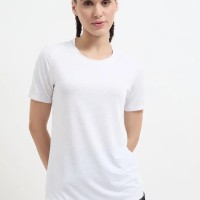 SG H2WT83111 Women White T-Shirt, White, S
