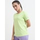 SG H2WT83112 Women Lime Green T-Shirt, Lime Green, S