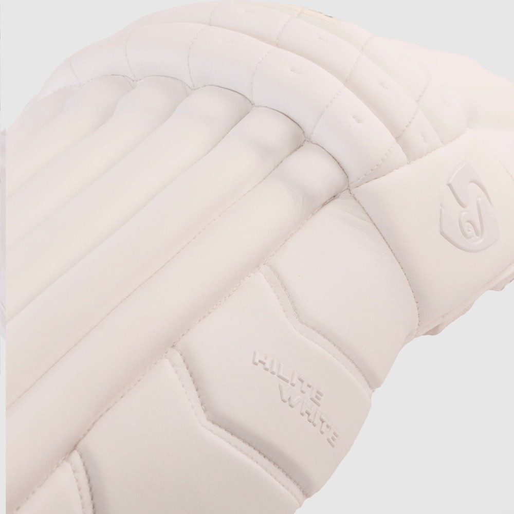 SG Hilite White Batting Legguard, S.Adult, Left, White