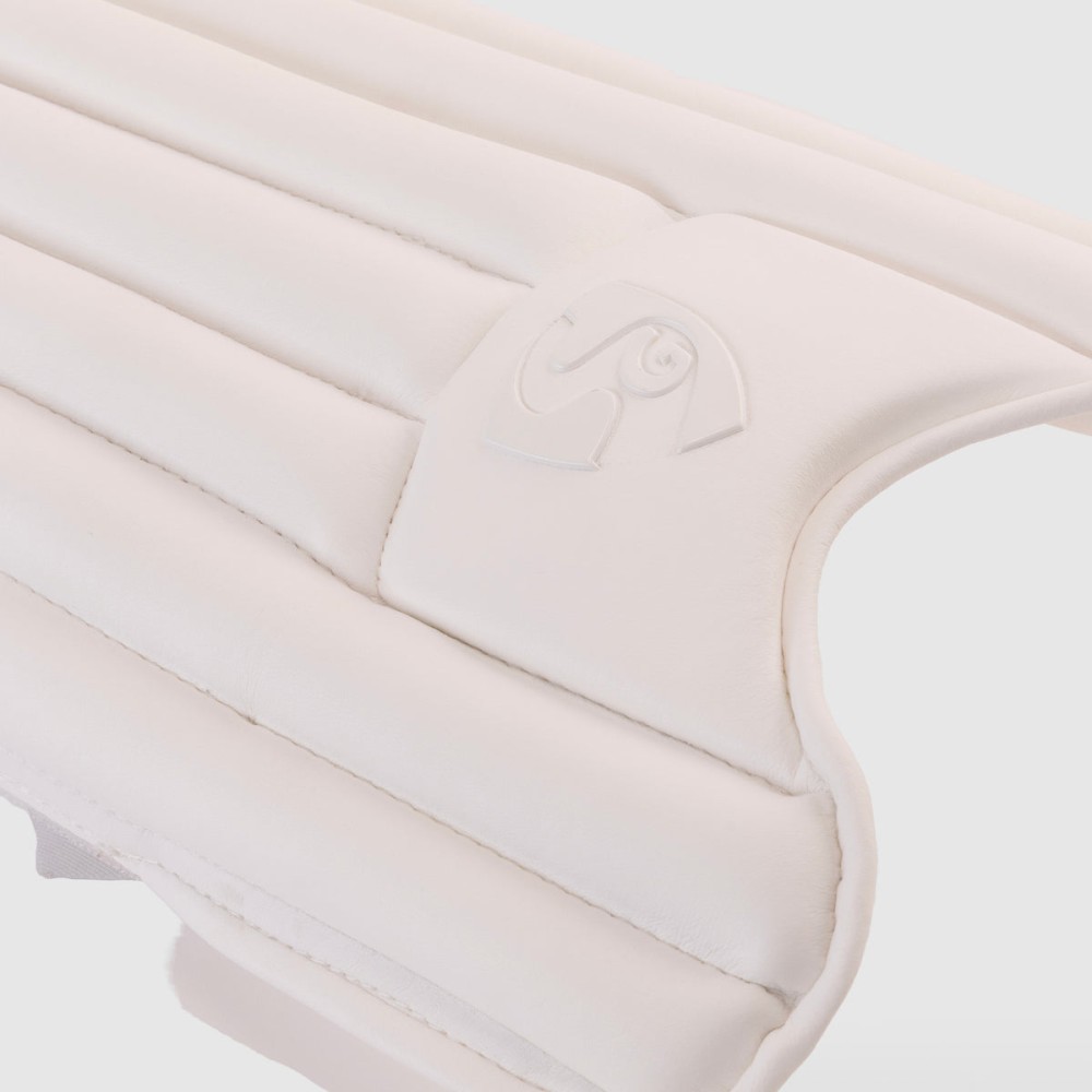 SG Hilite White Batting Legguard, S.Adult, Left, White