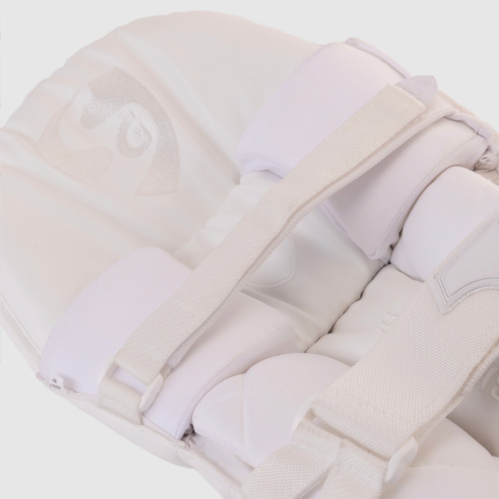 SG Hilite White Batting Legguard, S.Adult, Left, White