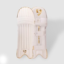 SG Hilite White/Golden Batting Legguards