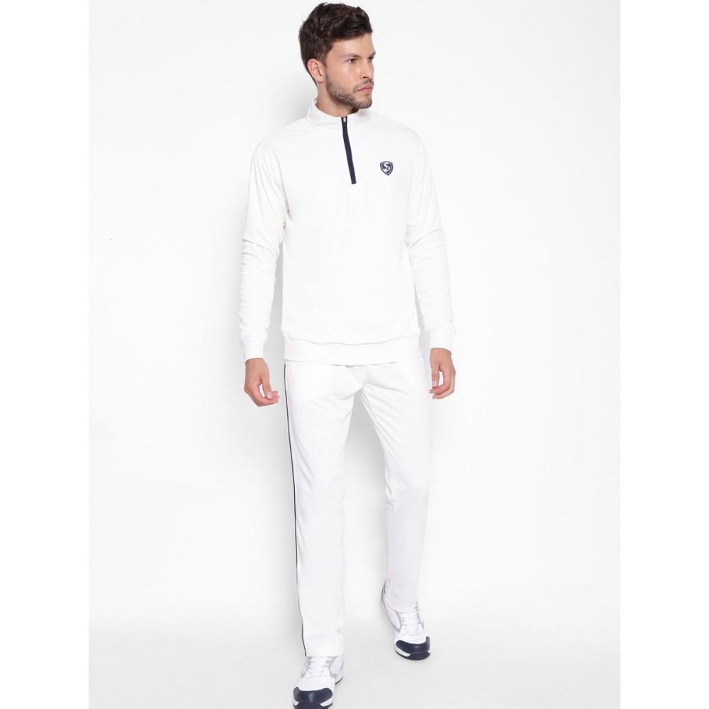 SG Senior ICON Full Sleeve Pullover Cricket Whites, S