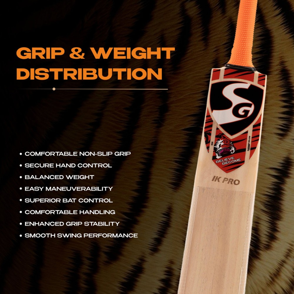 SG IK Pro Kashmir Willow Cricket Bat, 4 SG IK Pro Kashmir Willow Cricket Bat, 4