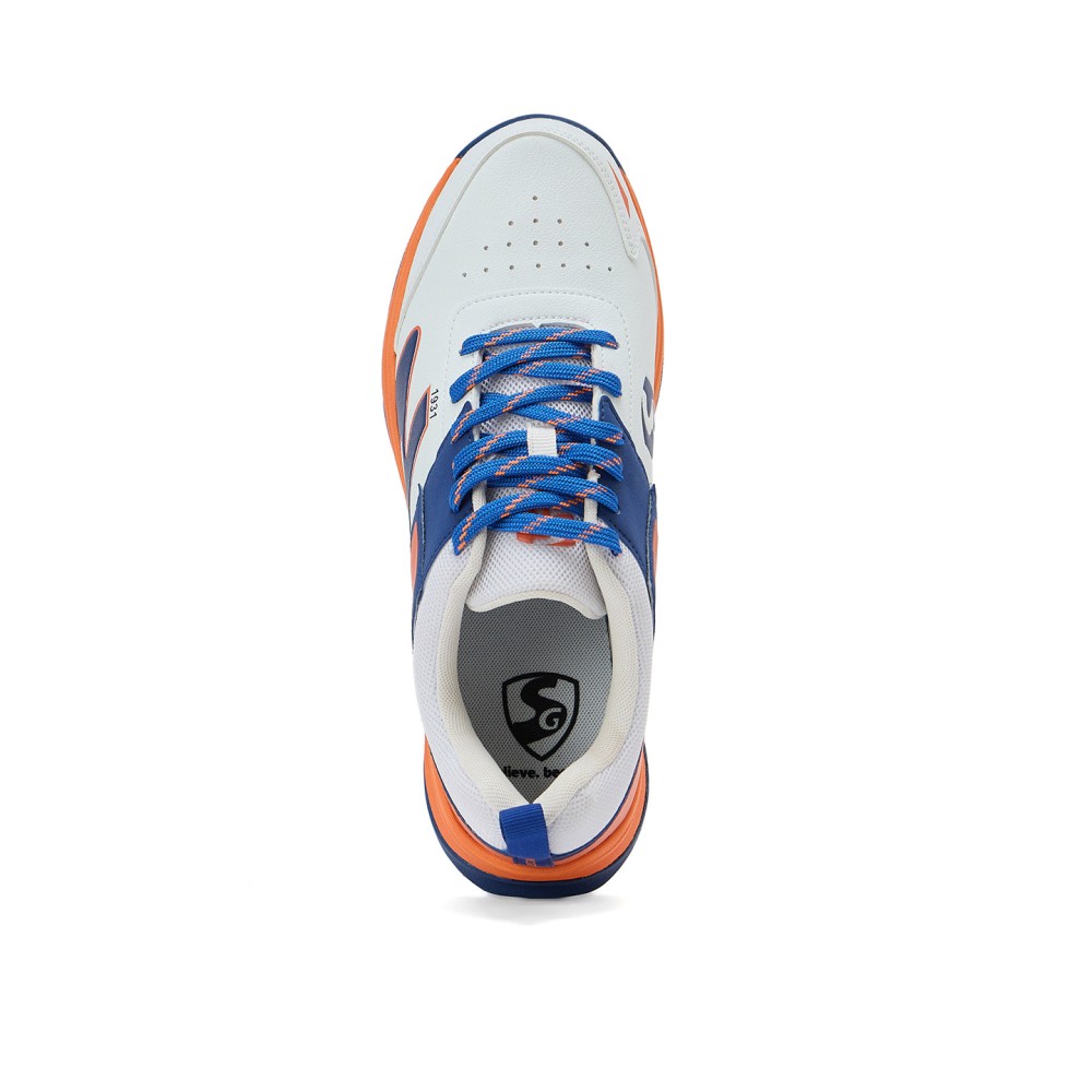 SG Impact Shoes White/Orange, White/Orange, 4
