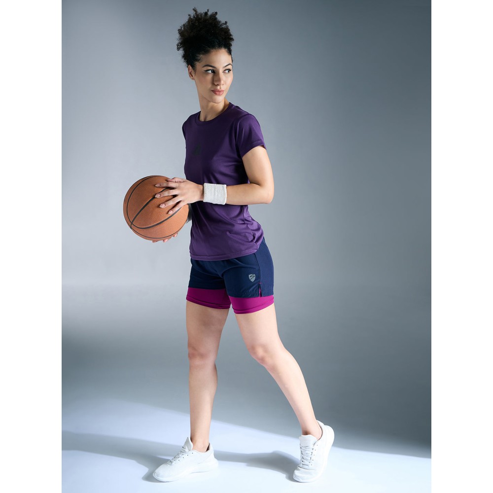 SG Interlock WTE T-Shirt For Women And Girls, S, Purple