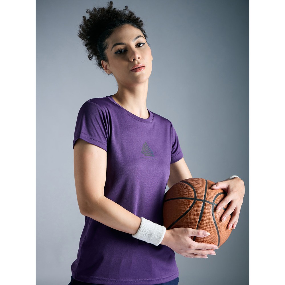 SG Interlock WTE T-Shirt For Women And Girls, S, Purple