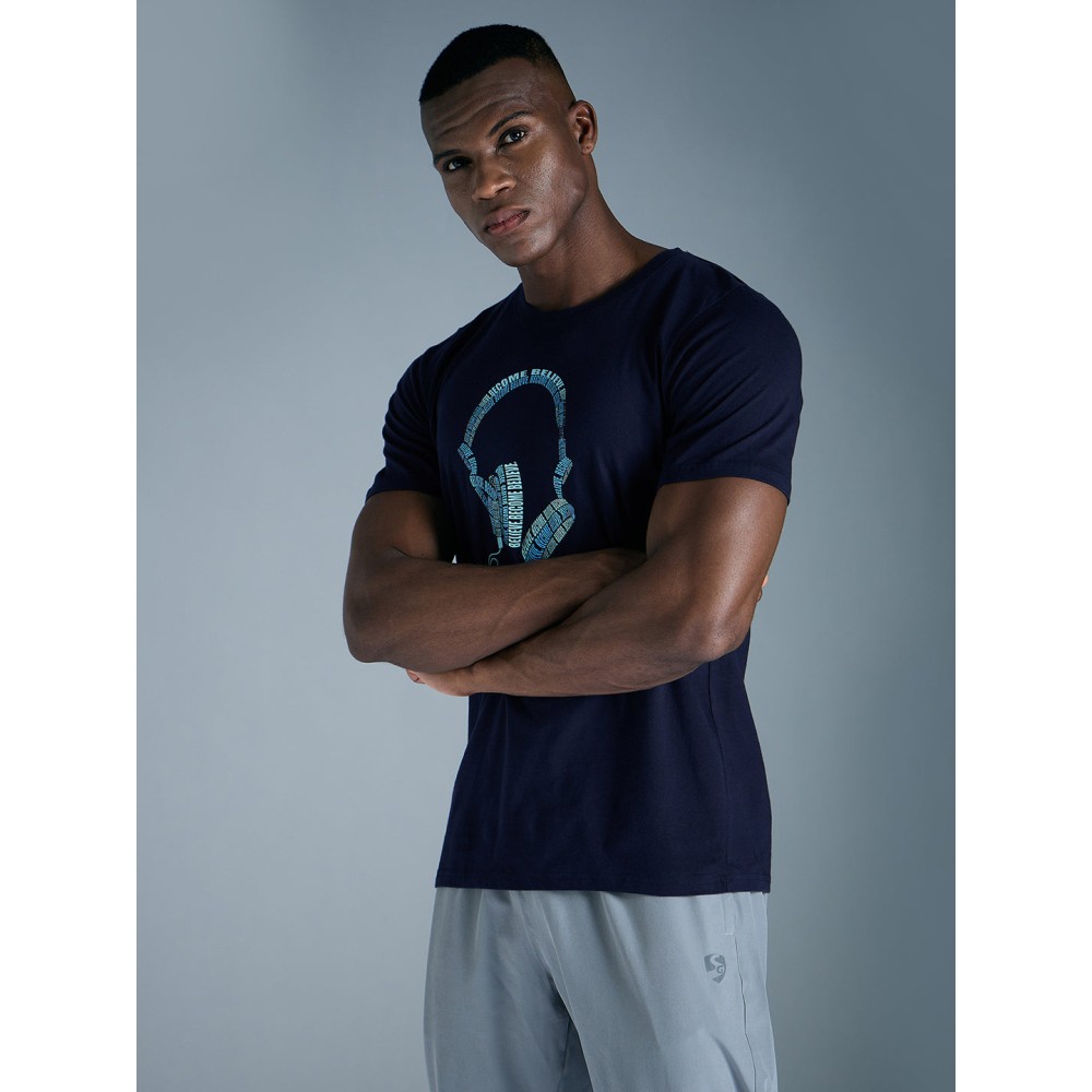SG Jersey T-Shirt For Men And Boys, S, Navy SG Jersey T-Shirt For Men And Boys, S, Navy