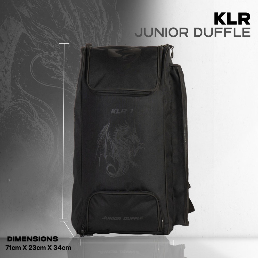 SG KLR Junior Duffle Cricket Kit Bag, Junior, Black SG KLR Junior Duffle Cricket Kit Bag, Junior, Black