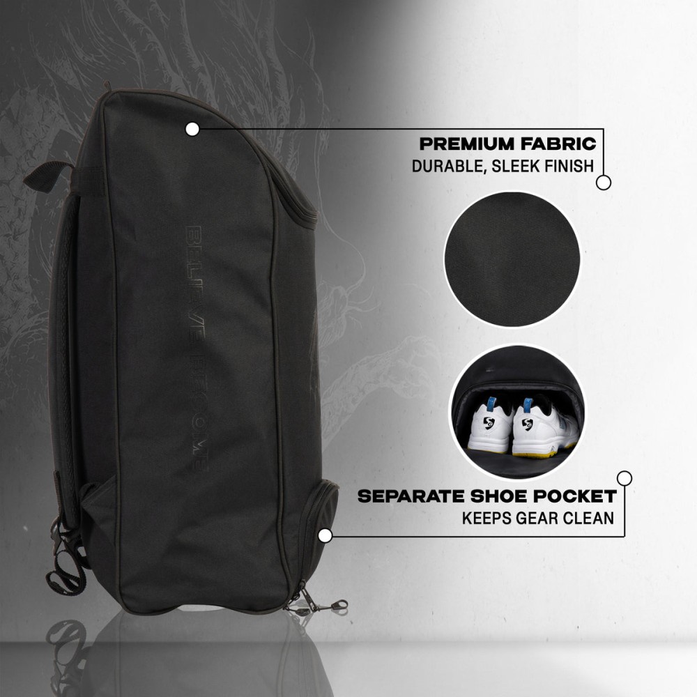 SG KLR Junior Duffle Cricket Kit Bag, Junior, Black SG KLR Junior Duffle Cricket Kit Bag, Junior, Black
