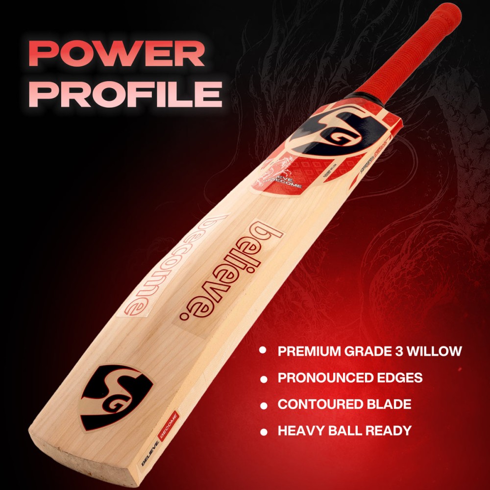 SG KLR SPARK Kashmir Willow Cricket Bat, 4