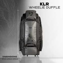 SG KLR Wheelie Duffle Cricket Kit Bag, L, Black